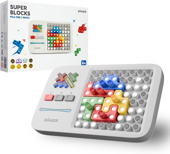 GiiKER Super Blocks Patroon Matching Puzzelspellen - Origineel 1000+ Uitdagingen Brain Teaser Speelgoed voor kinderen en tieners - Verjaardagscadeaus voor jongens en meisjes - Reisspellen voor roadtrips