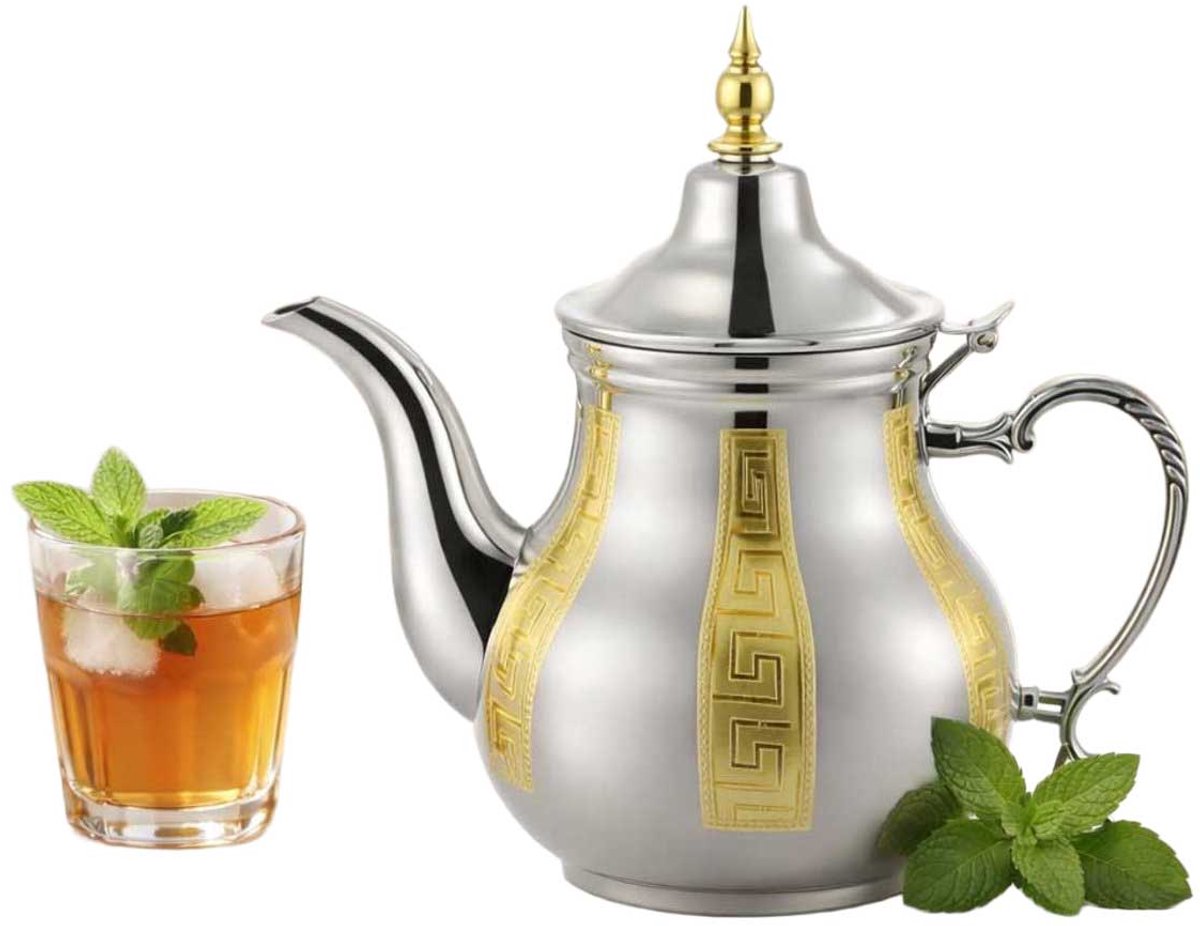 Kadirelli Theepot Zilver/Goud - 1.6L - RVS - Inductie