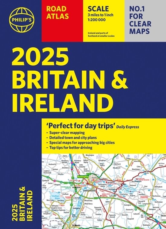 Philip's Road Atlases- 2025 Philip's Road Atlas Britain and  ... - cover