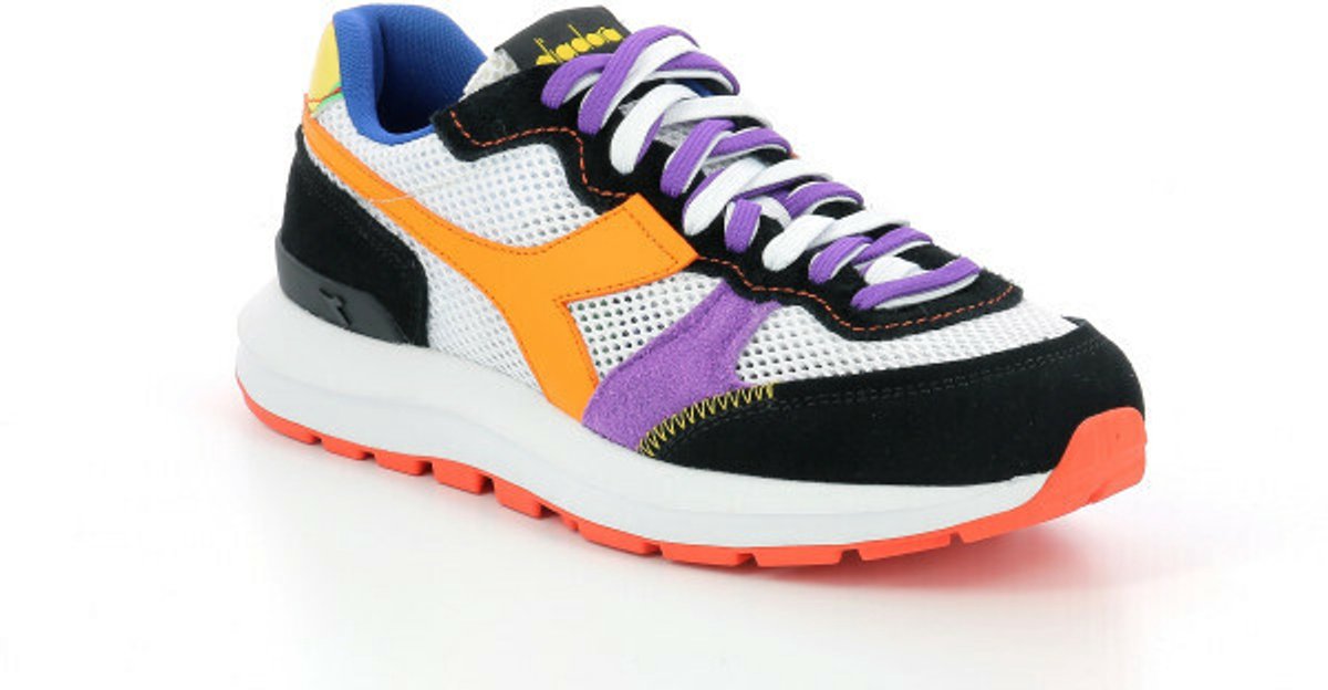 Diadora Kmaro 42 wit/groen/violet/oranje