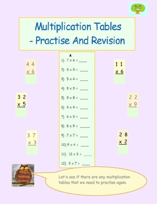 Multiplication Tables Practise And Revision - cover
