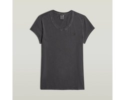 G-STAR Overdyed eyben slim v t 2.0 wmn Dames Top - dk black gd