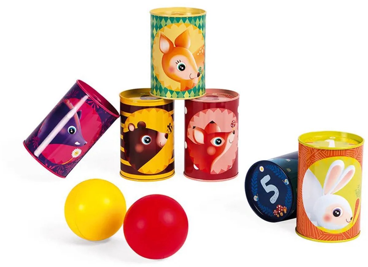 Janod - Spel - Blikken Gooien - Gooispel - Geschikt Voor Kinderen Vanaf 3 Jaar
