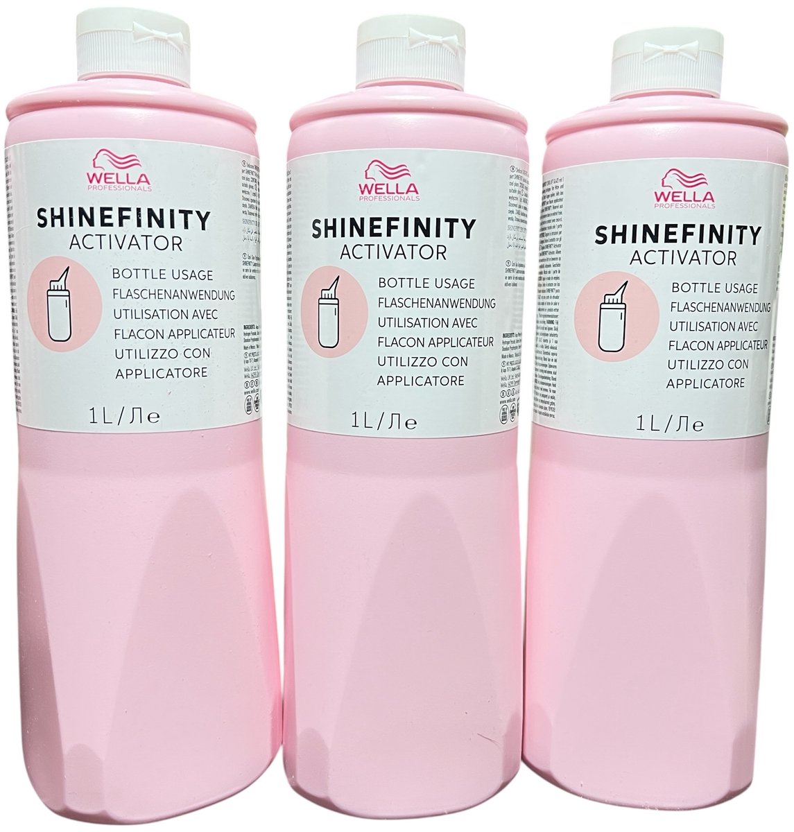 3 x 1000 ml Wella Shinefinity Activator Bottle Usage