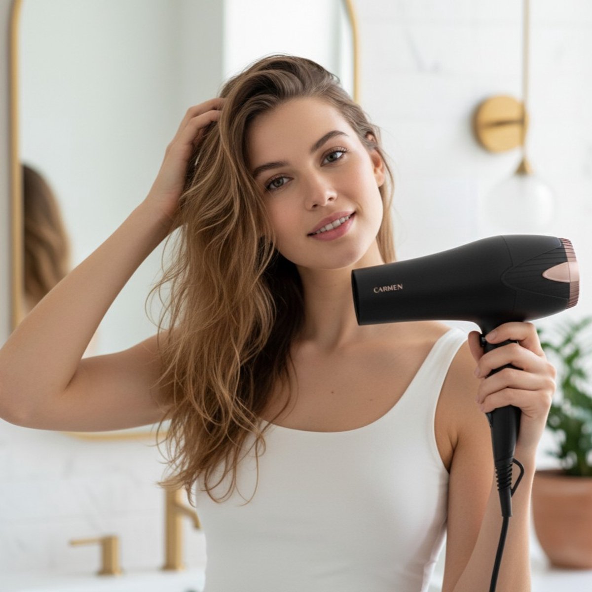 Carmen CHD2365B Haardroger met ION Technologie - afbeelding 2