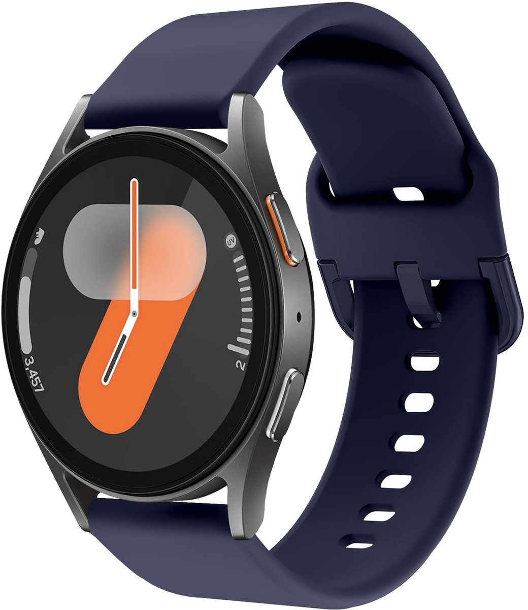 SBG Universeel 22MM Horloge Bandje / Smartwatch Bandje Siliconen Midnight Blue
