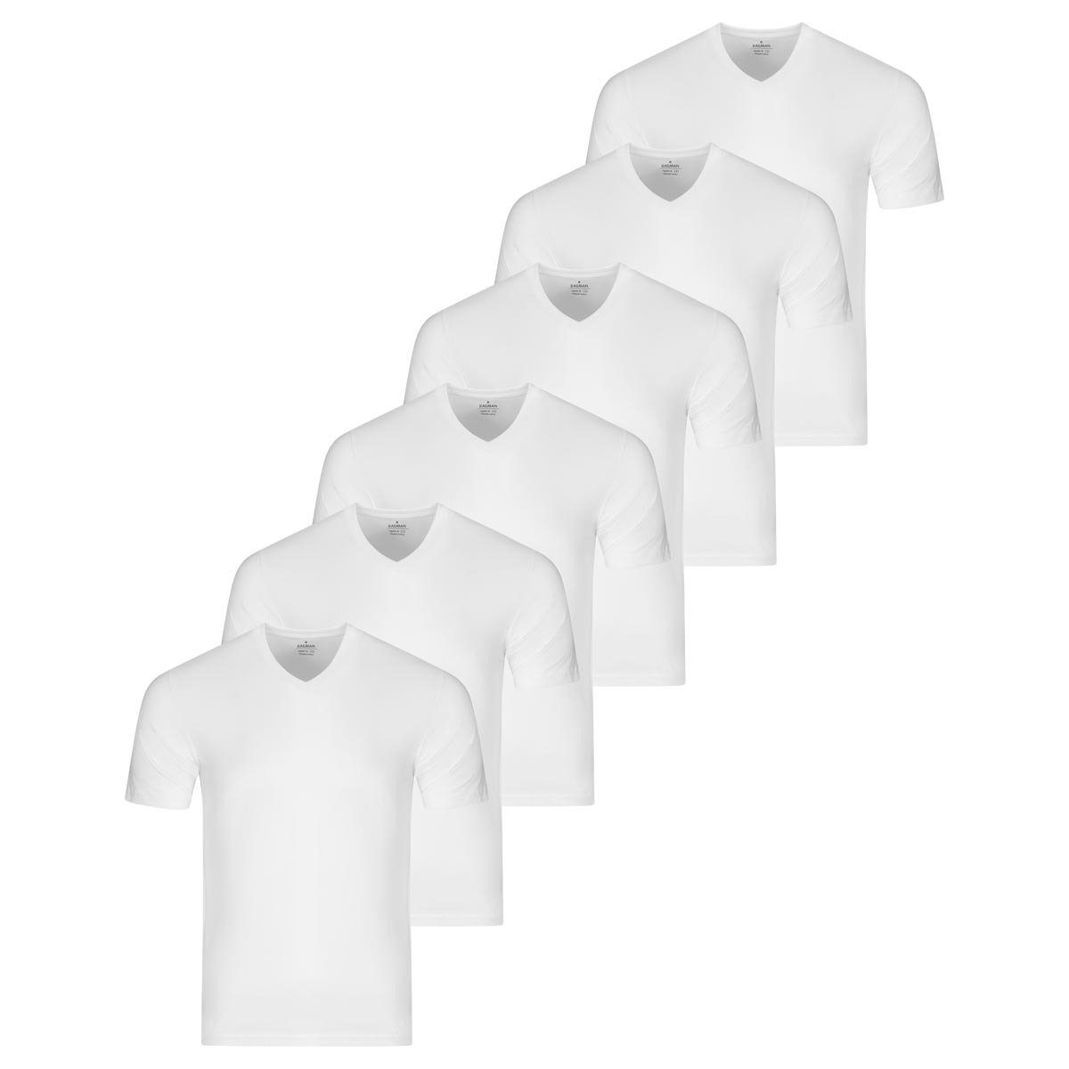 RAGMAN Heren onder t-shirts 6 pack Basic