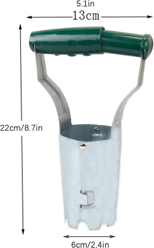 Tuinbollenplanter Set met automatische grondverwijderaar voor het graven/opvullen van gaten voor tulpen, narcissen, dahlia's en groenten. van Merkloos	 — afbeelding 3