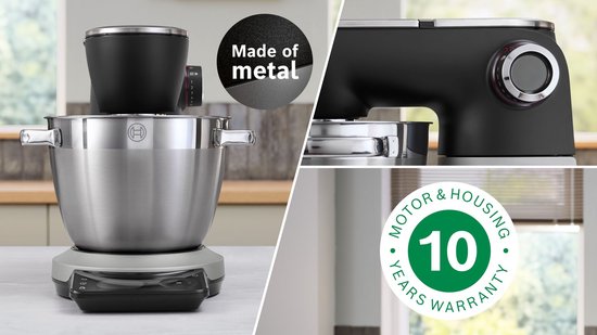 Bosch Serie 8 - MUMS8ZS00 - Keukenmachine - Pearl silver - 1800w - 6l mengkom van Merkloos — afbeelding 3