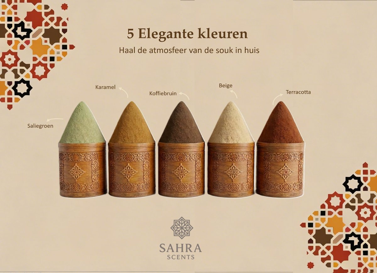 Sahra Scents - Luxe Arabische DIY Kaarsen Maken Set - 7 Oosterse Geuroliën - Complete Candle Kit - E-book - 600 gram Soja Wax - Inclusief Lonten, Glas en Mallen - Creatief Cadeau — afbeelding 4