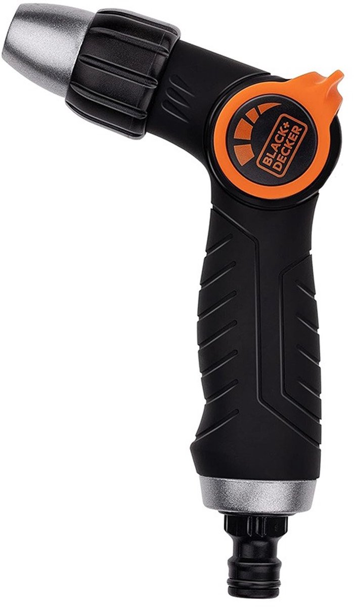 BLACK+DECKER Sproeikop - 3 Standen - Universeel - Zwart/ Oranje