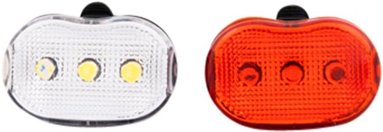 Benson Fietslamp LED set - 2-delig - wit en rood - 3 functies - inclusief batterijen — afbeelding 5