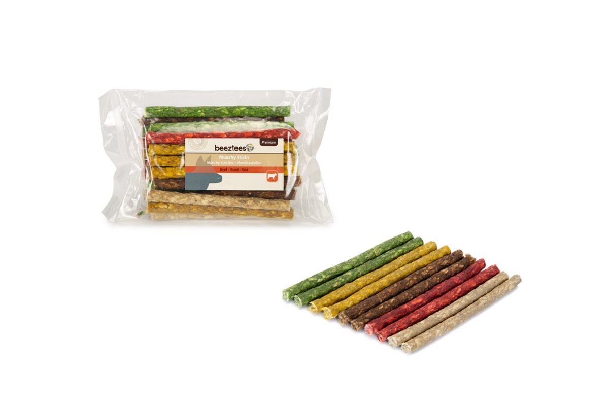 Beeztees Thai Muchy staafjes - hondensnack - assorti - 25 stuks - 12cmx9/10mm