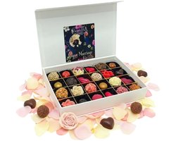 Happy Marriage chocoladebox met handgemaakte truffels