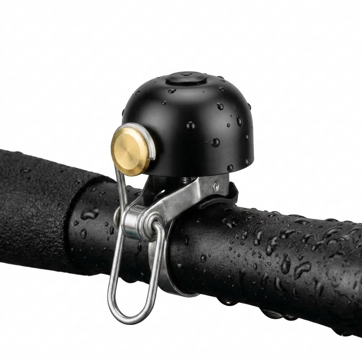 Wieport Fietsbel Vintage / Classic – Aluminium & RVS – Universele Montage 22-32 mm – Zwart