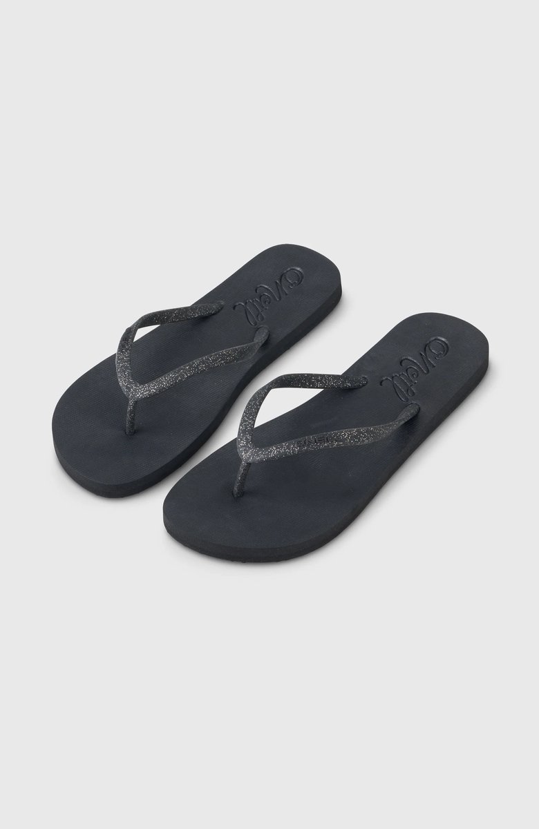 O’Neill Teenslipper Profile Glitter Sandal Dames Zwart