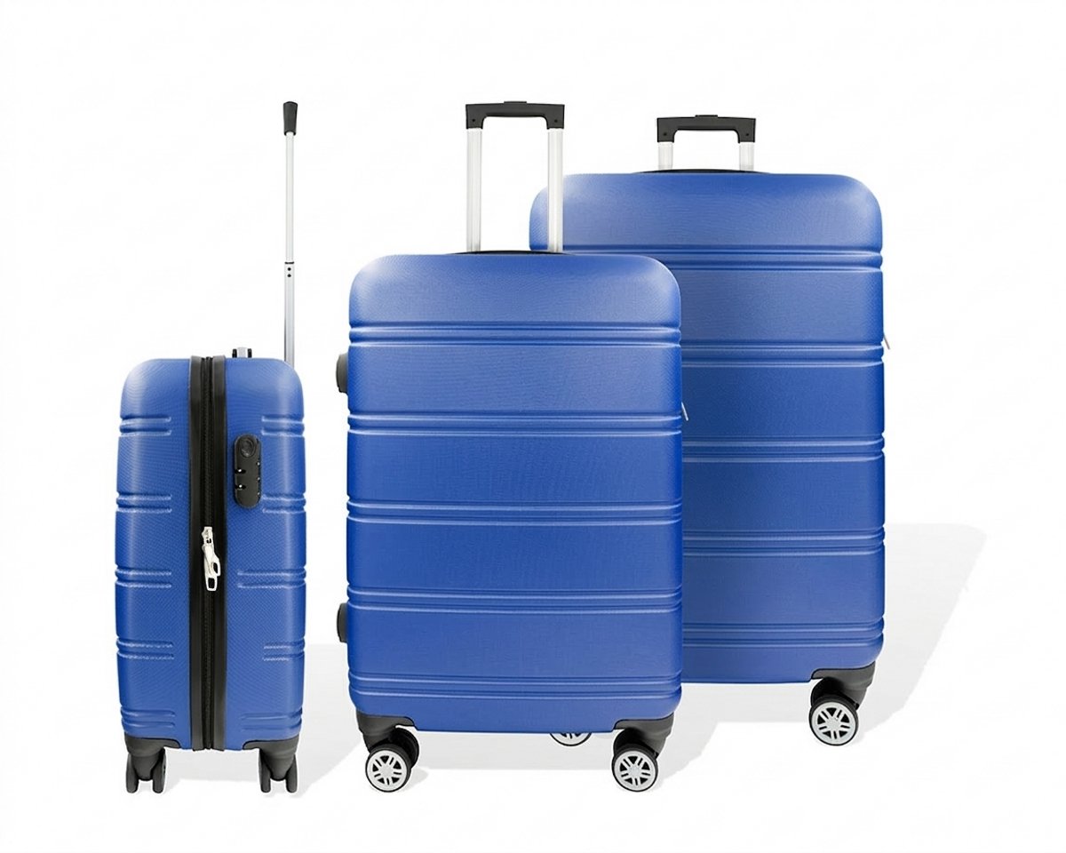 Line Handbagage Koffer S – 43L – afm. 56x37x23 cm – Hardcase Reiskoffer Kobaltblauw – Trolley met 360° Zwenkwielen en Cijferslot