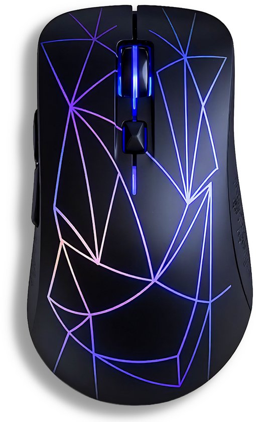 CODA G5 Draadloze Gaming Muis – Bluetooth 5.0 & 2.4GHz – RGB LED – DPI Instelbaar (800/1200/1800) – Lichtgewicht 80g – Oplaadbaar – PC & Laptop