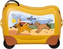 Gele koffer met een scène uit The Lion King met Simba en Nala.