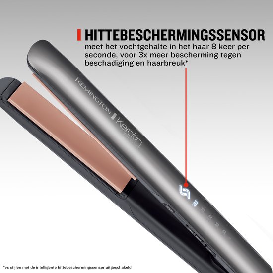 Remington S8598 Keratin Protect Intelligent Stijltang - Keratine & Amandelolie