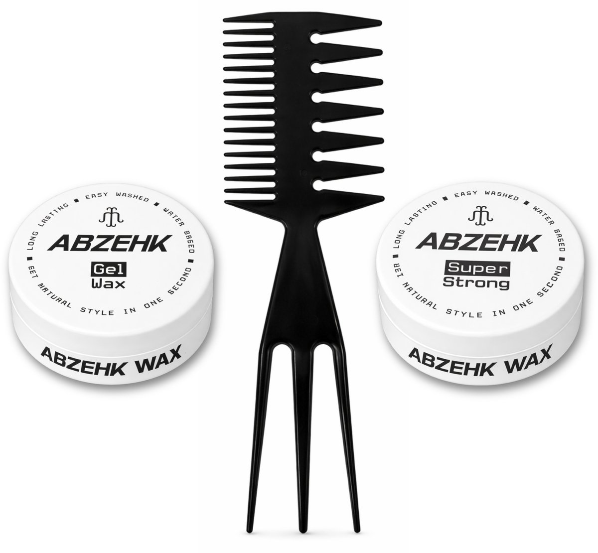 Haarwax - Gel Wax - Super Strong - 150 ml - Abzehk - Met Styling Kam - Haarstylingtools