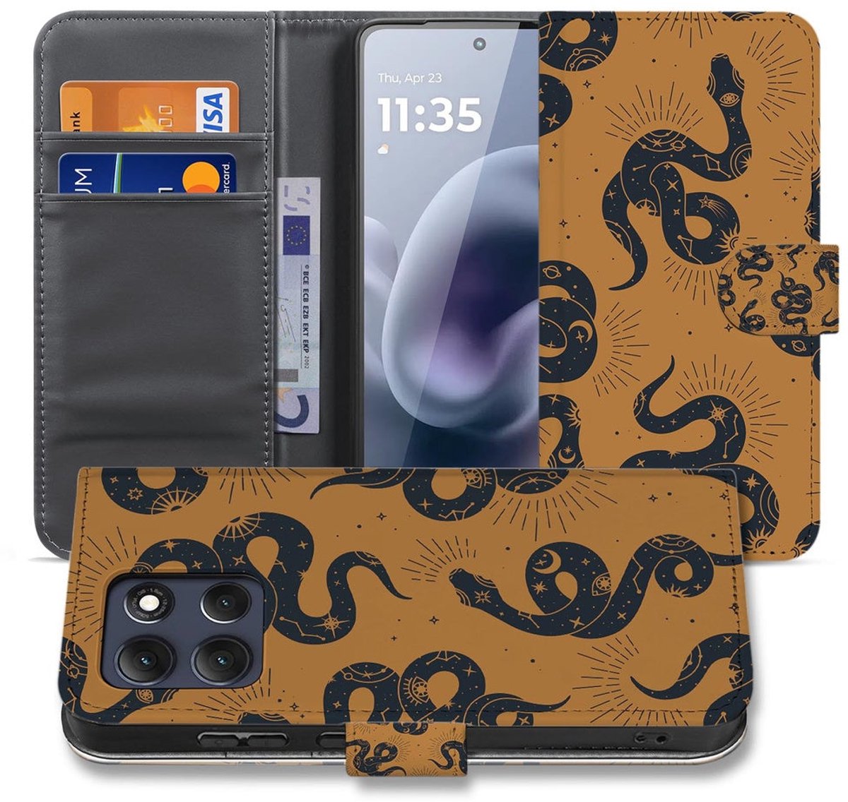 Motorola Moto G86 Telefoonhoesje Slangenontwerp
