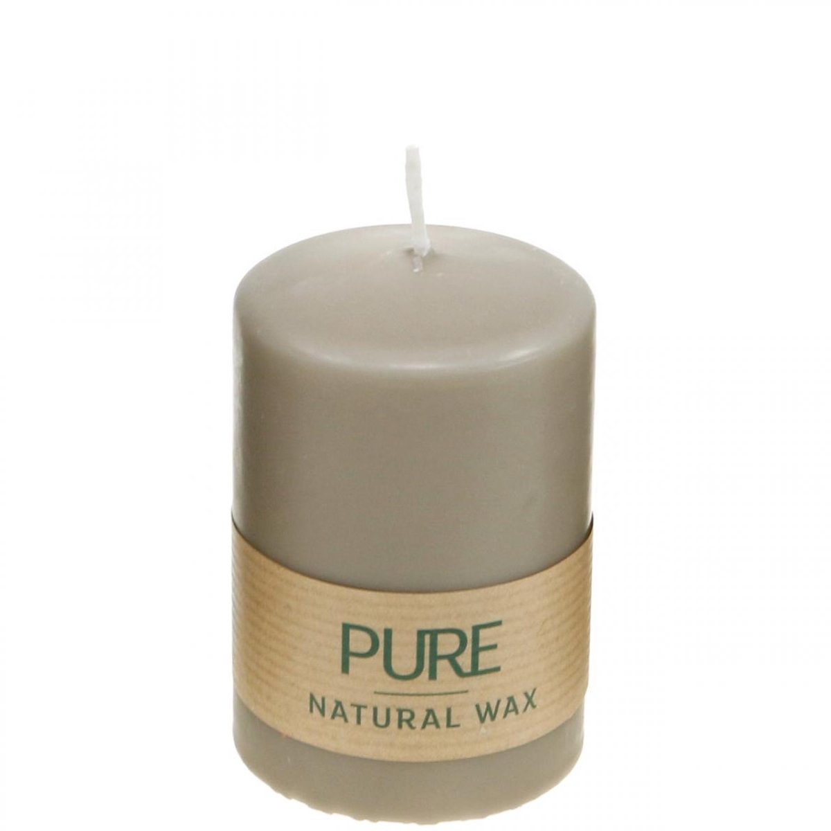 Wenzel Kerzen Pure stompkaars bruin 90/60 natuurlijke waskaars duurzame stearine koo