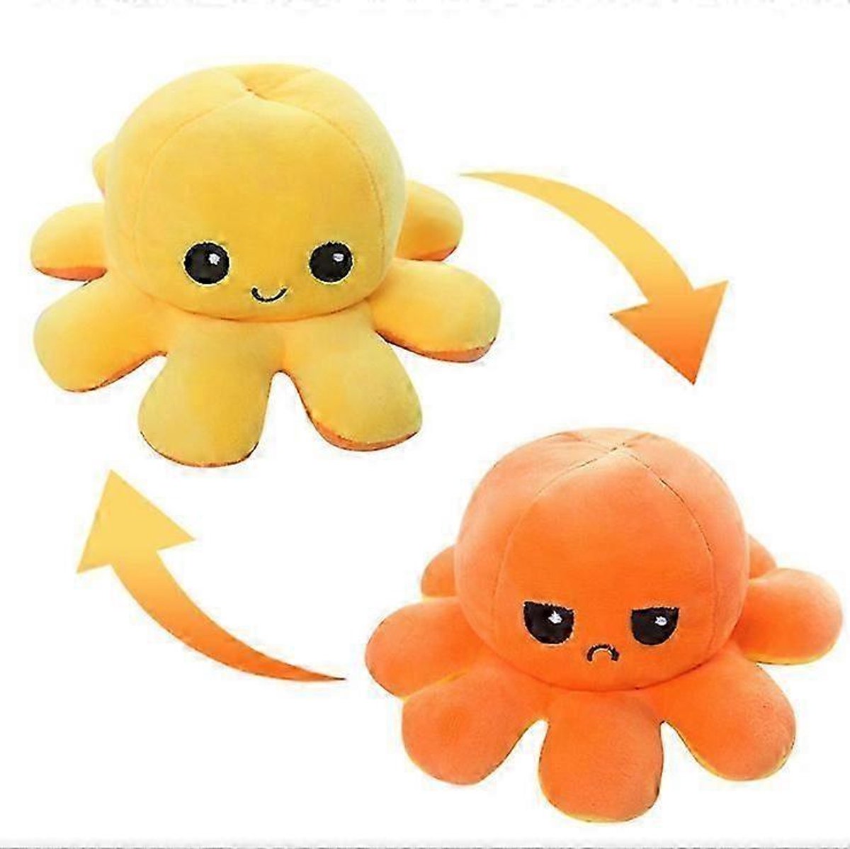 Mood Octopus Knuffel - Geel - Oranje