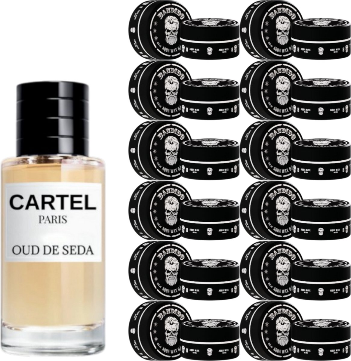 Bandido Aqua Wax 8 - 150 ML - 12 PIECES & 1x Cartel EDP 50ML