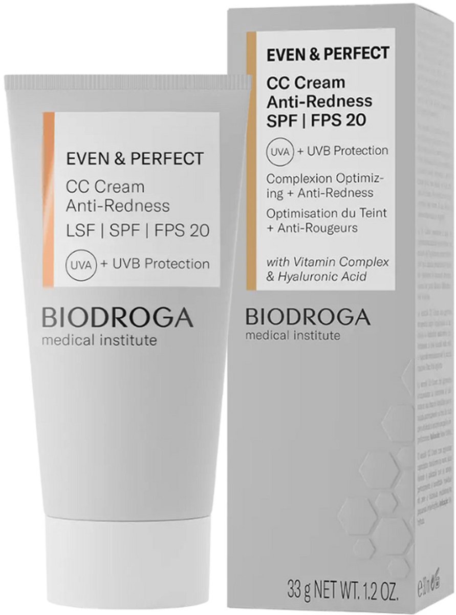 Biodroga Even & Perfect CC Cream Anti-Roodheid SPF20 - 30ml