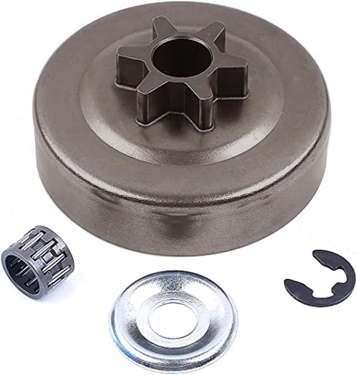 Kettingzaag Tandwiel Set - Koppeling Trommel - Onderhoud Kettingzaag - 3/8 Inch 6 Tand - 50 Gram