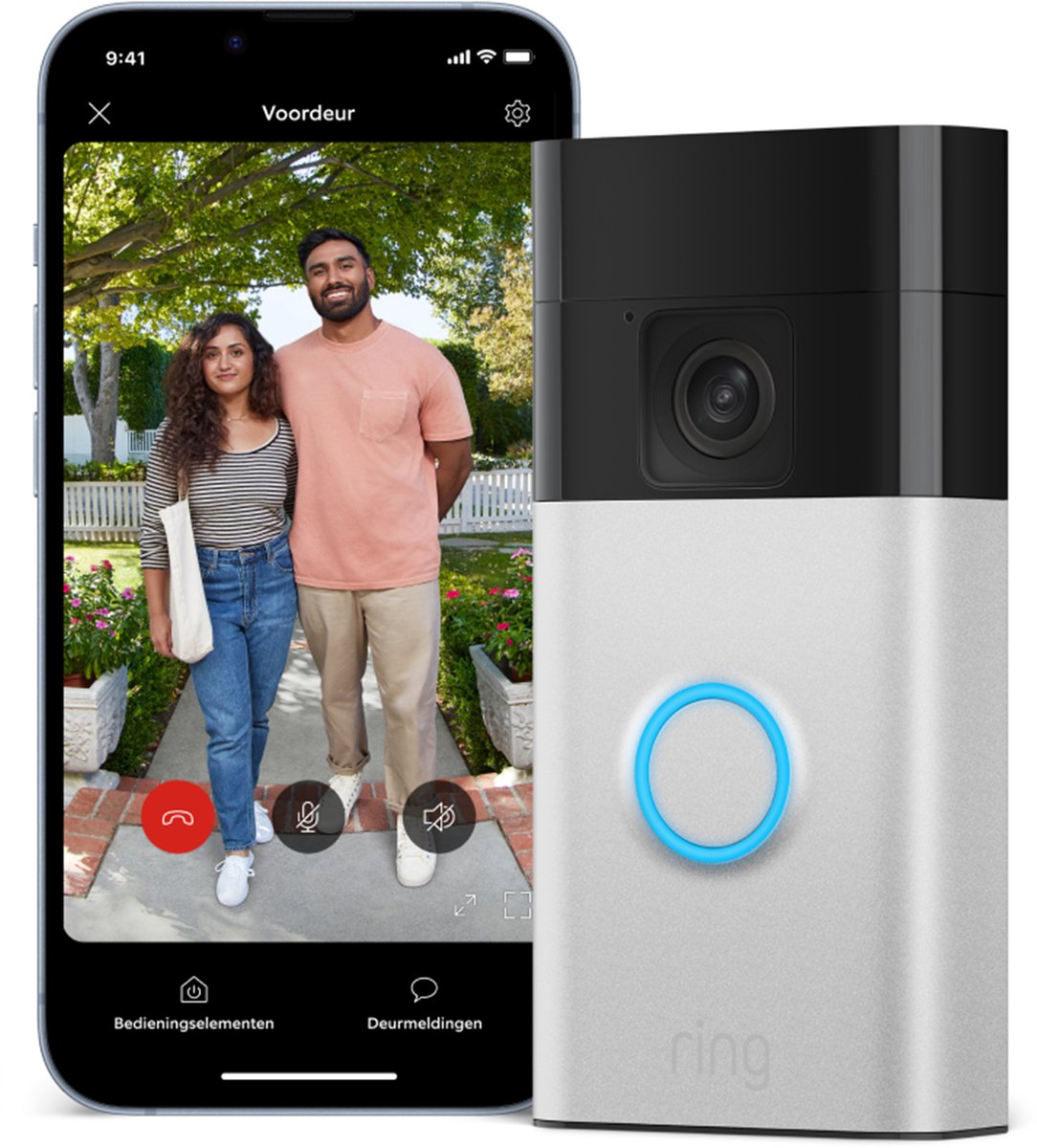 Ring Video Doorbell met Chime en 2-Pack Batterijcamera - afbeelding 3
