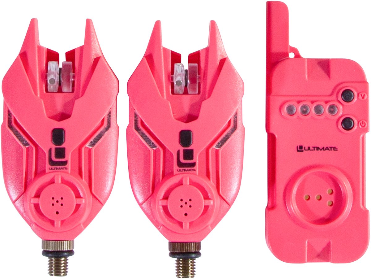 Ultimate E-Tension Pink Bite Alarm Set 2+1 - Beetmelder
