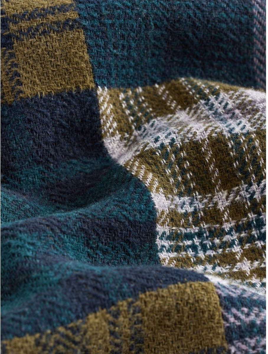 Next - Heren - Geruit vest in patchwork-stijl - Groen