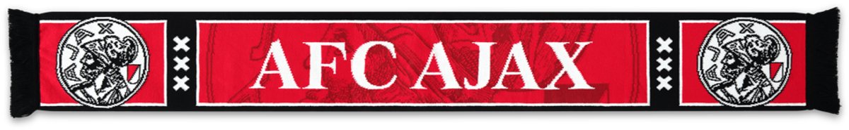 Ajax-sjaal rood/zwart AFC Ajax god
