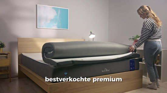 Surmatelas Premium Comfort - Surmatelas - Mousse à mémoire de forme gel - 7 cm - Respirant - Convient à tout poids corporel