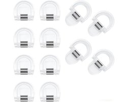 Broekklem - 12 stuks - Wasknijpers - Kleding Clip - Acryl - Broekclip - Bevestigingsclip voor broekspijp - Broekspijp verkorter - Broekspijp clip - Antislip Vaste Gesp - Transparant