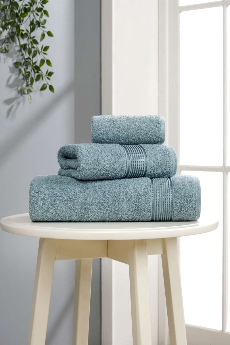 Asir - Handdoekenset (3 stuks) - Munt - 100% katoen - 70 x 140 cm