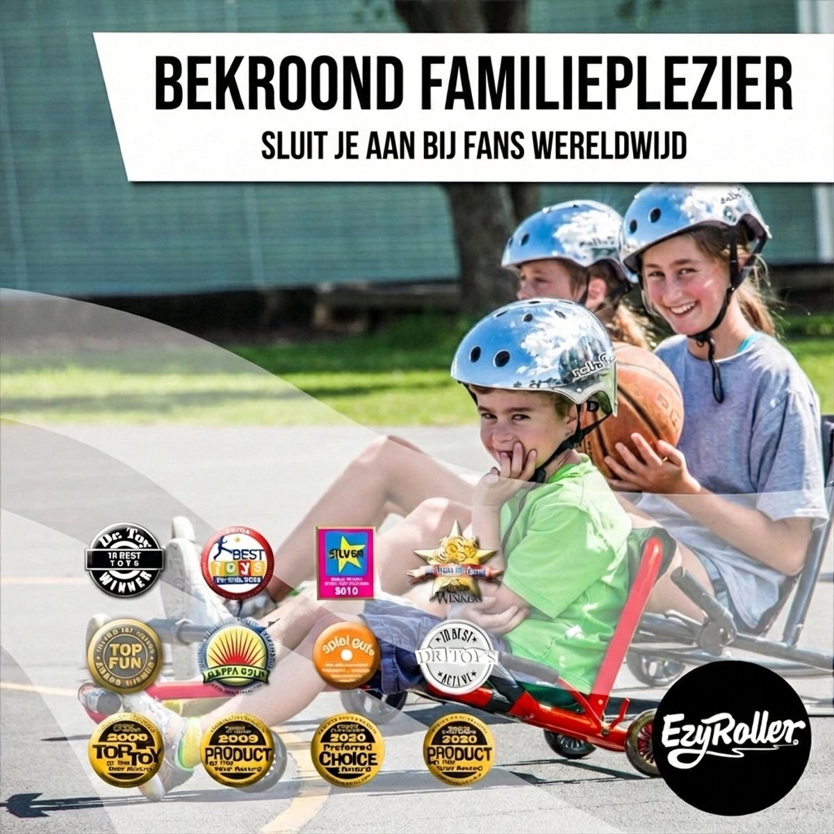 EzyRoller Mini skelter - Waveroller voor kinderen 2 tot 4 jaar - 78 tot 100 cm - Verstelbare driewieler - Rood — afbeelding 7