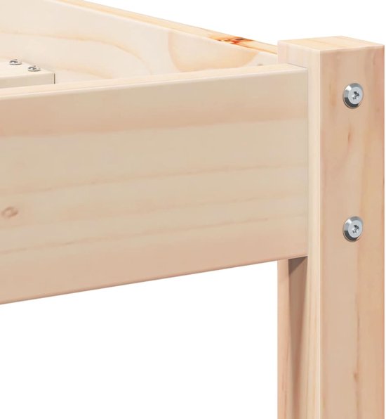 vidaXL - Bedframe - Bruin - 225,5 - x - 85,5 - x - 69,5 - cm - Massief - vurenhout