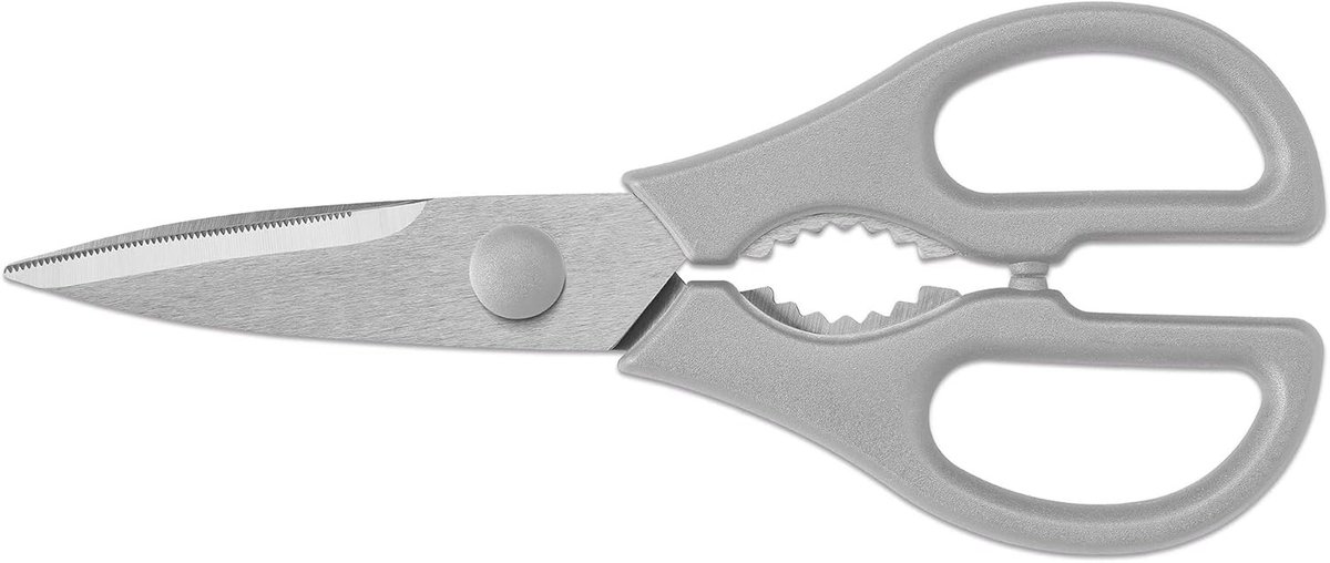 Famanu – Universele keukenschaar voor huishouden, 20 cm, roestvrij staal, comfortabele grip
