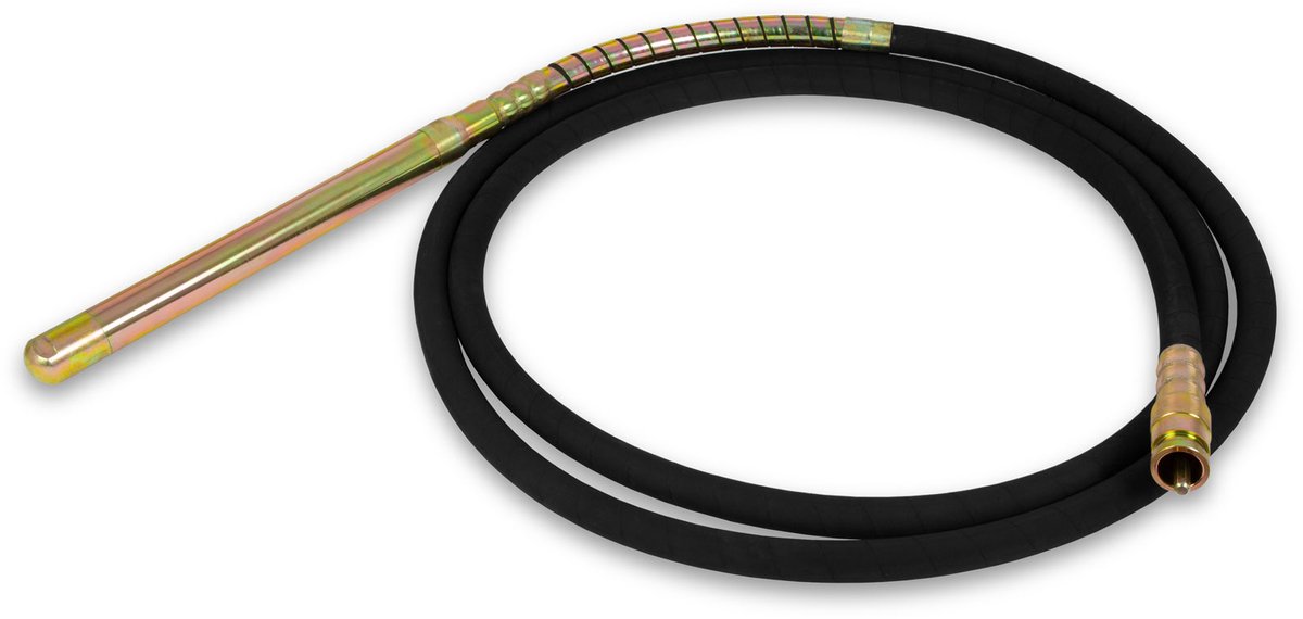 EBERTH trilfles, reserveonderdeel voor betonvibrator, diameter 45 mm, lengte 6 m, aansluiting op betonverdichter, staalversterkte flesvibrator met flexibele as, warmtebehandeld, gewicht 20 kg