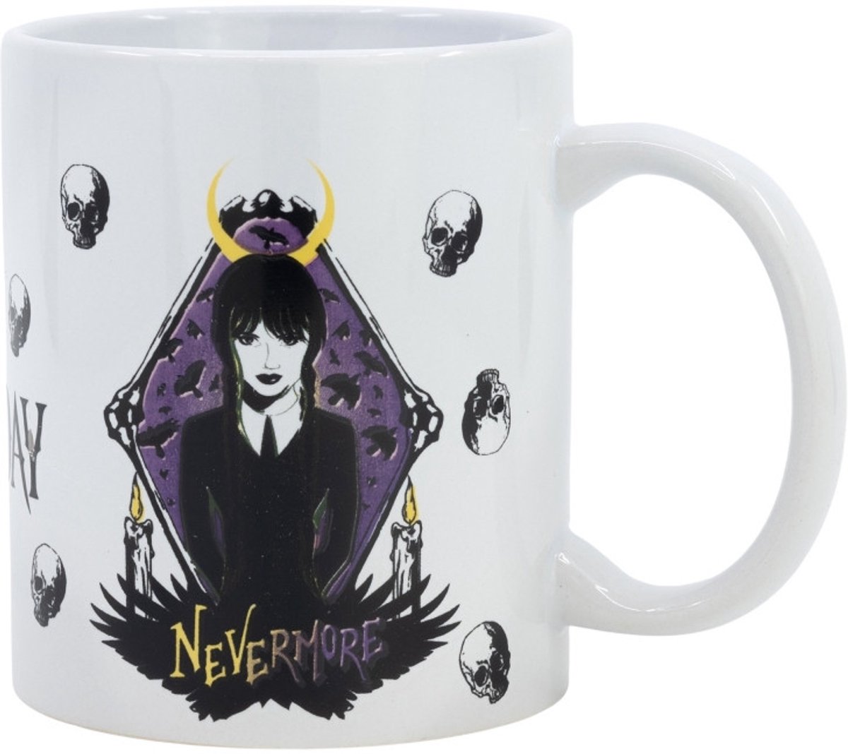 Woensdag Nevermore porseleinen mok 325 ml (11 oz) in Cadeaudoos