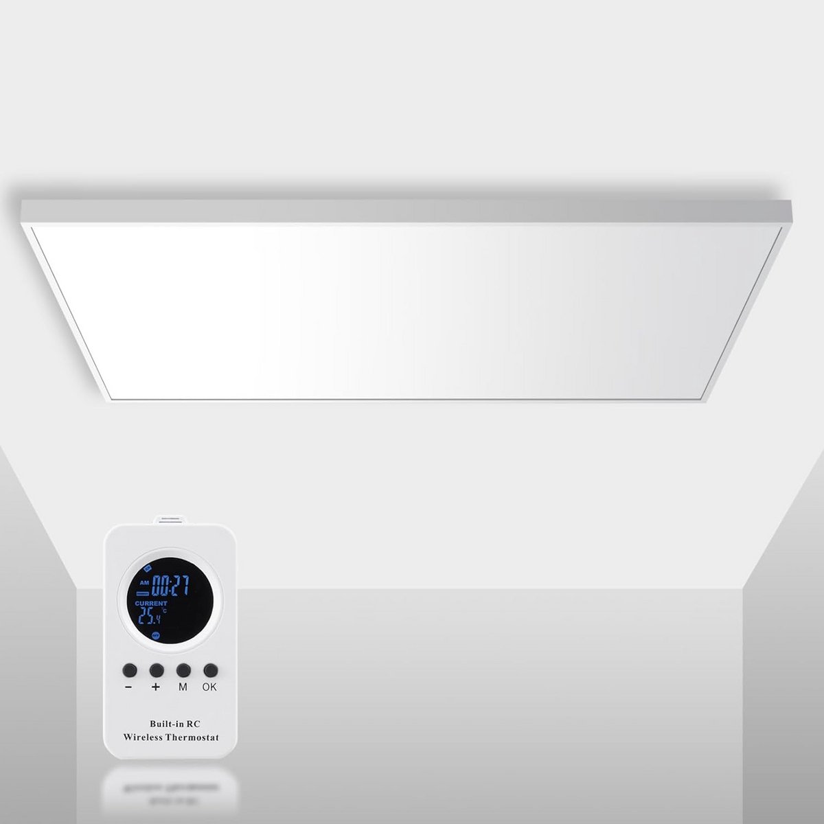 Infrarood Verwarming Paneel 1000W voor Plafondmontage met Afstandsbediening en Wifi