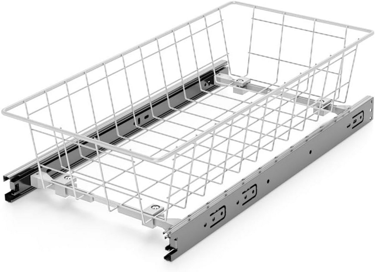 Uittrekbare kastlade met kogellagers voor kasten van 40 cm breed