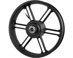 Velg met 500W Motor voor Ouxi V8 / V20 Fatbike – Complete Motornaaf Wiel – Rode Kabel – Zwart