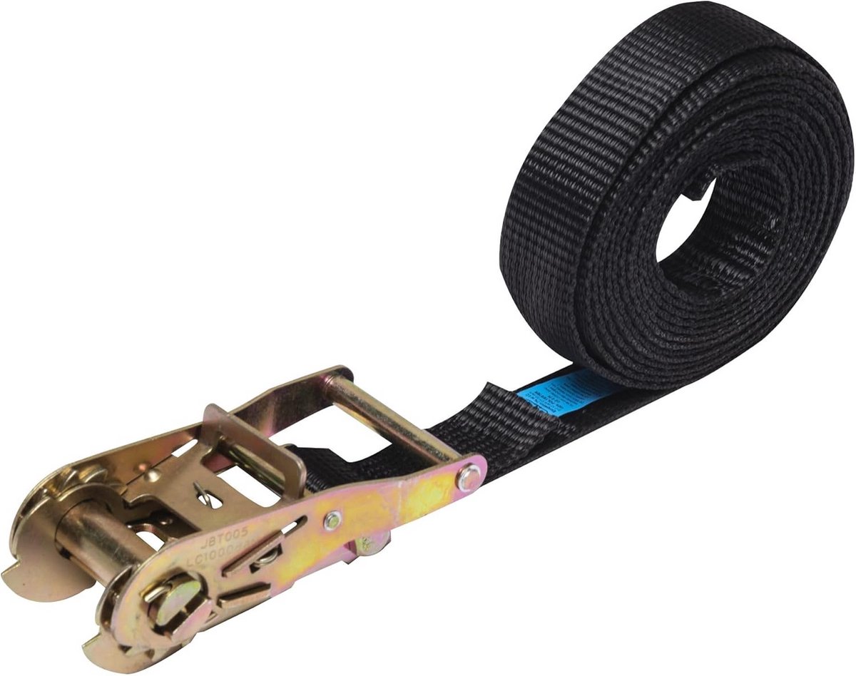 Ratelband met haak, 2 ton, 6 meter lang, 35 mm breed