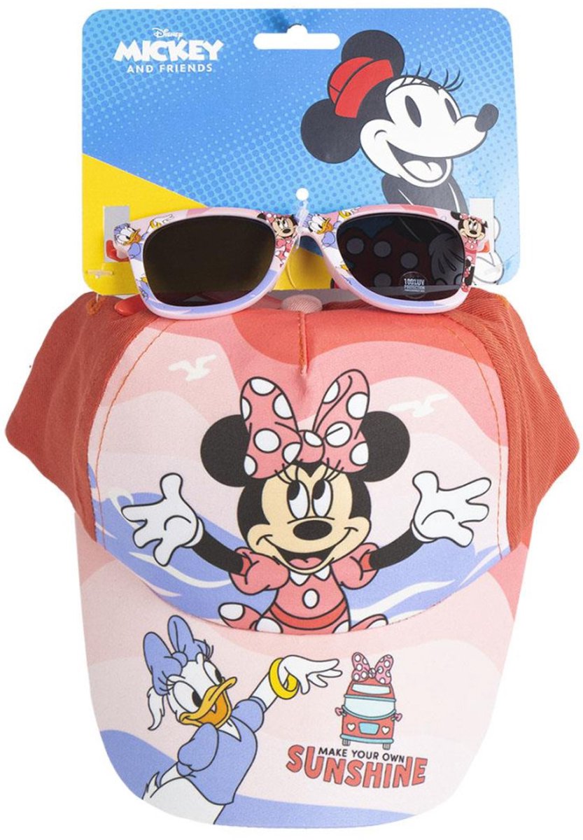 Disney Minnie Sunshine zonnebrillen en honkbalpet set