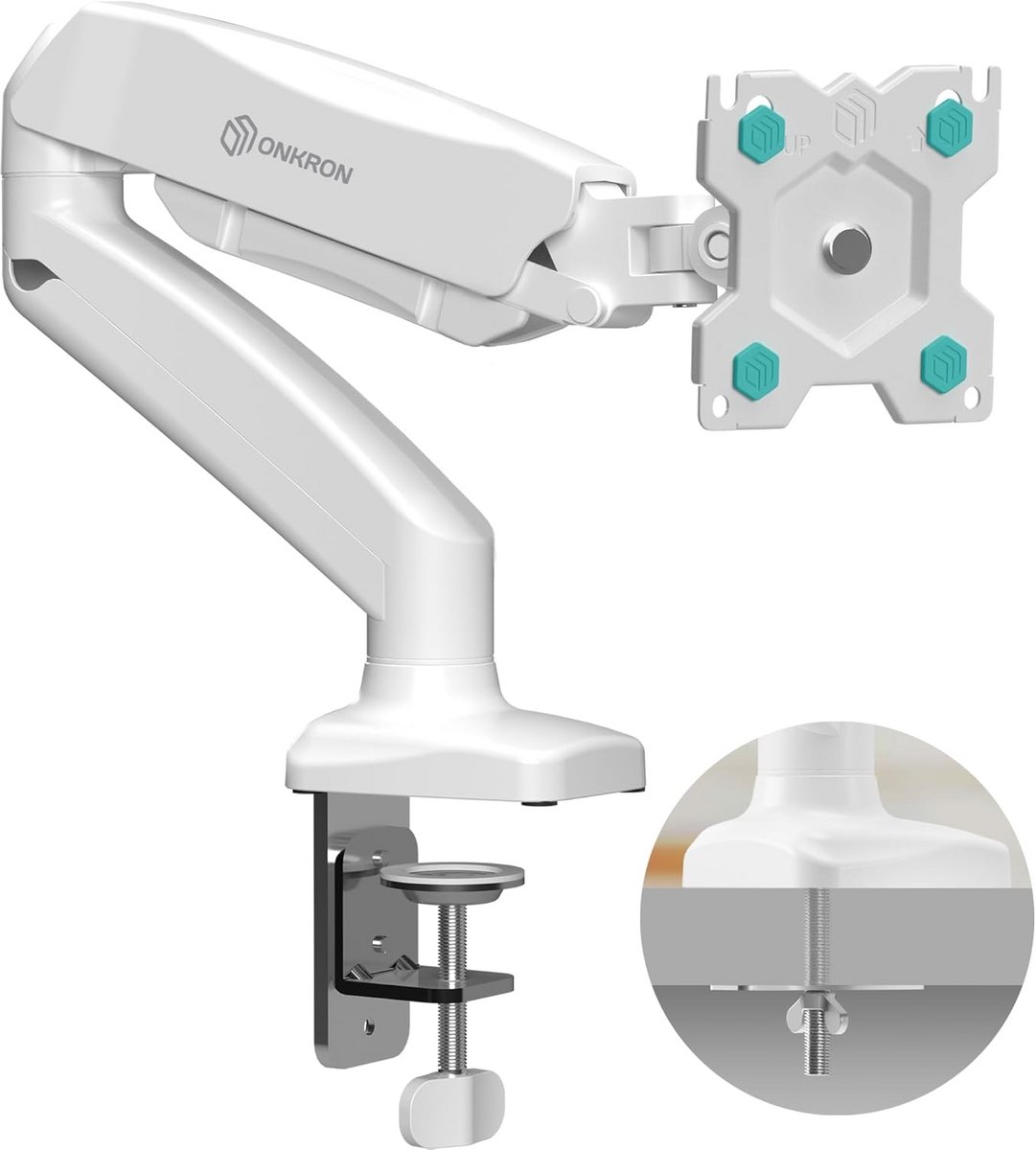 Monitor Arm Universeel voor 13-32 Inch Schermen met Gasveer, Zwenkbaar en Kantelbaar