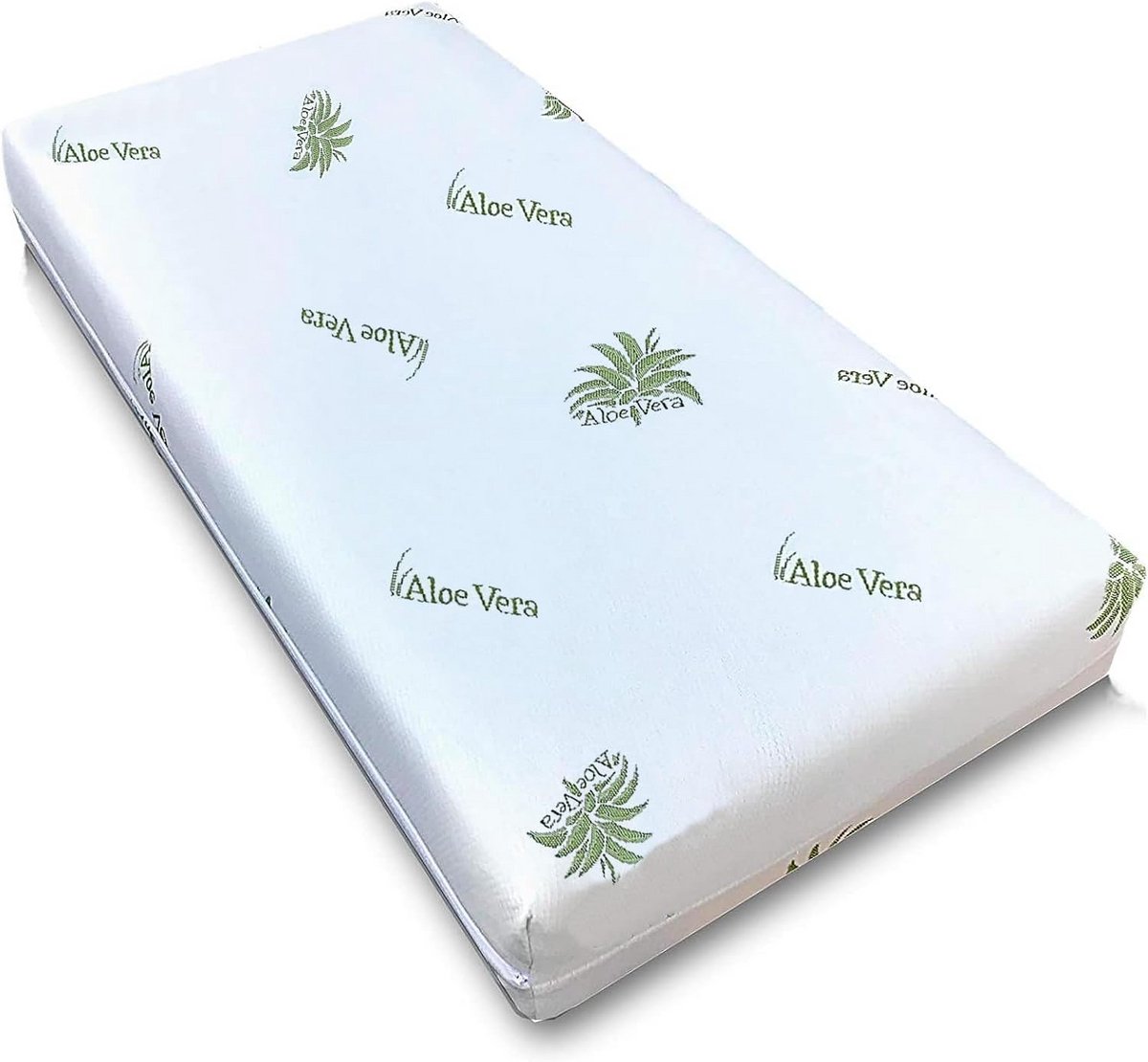 Kinder Matras 140 x 70 x 12 cm met Aloe Vera - Afneembare, Wasbare Tijk